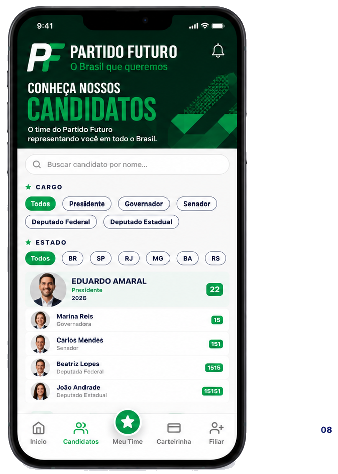 App — conheça os candidatos